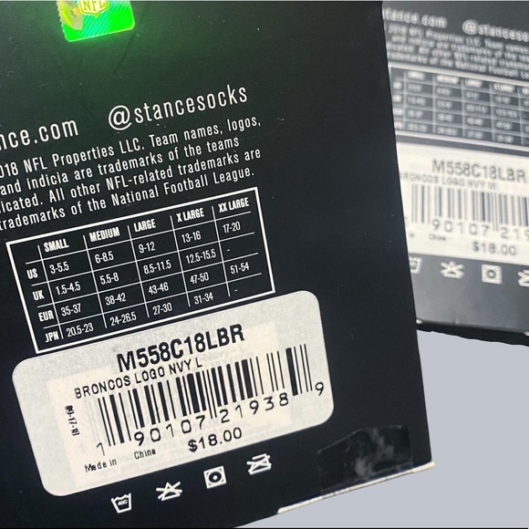 Stance Denver Broncos Logo Socks - Picture 5 of 5